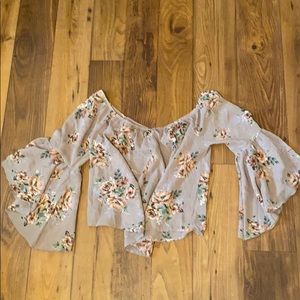Floral off shoulder top